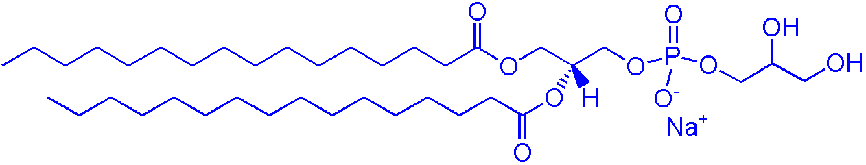 DPPG，200880-41-7，（1,2-dipalmitoyl-sn-glycero-3-phospho-(1-rac-glycerol) (sodium salt)）(图1)