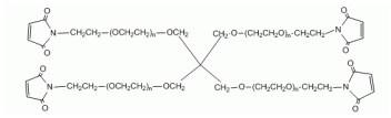 4-Arm-PEG-Maleimide，4-Arm-PEG-MAL多个马来酰亚胺活性基团PEG衍生物(图1)